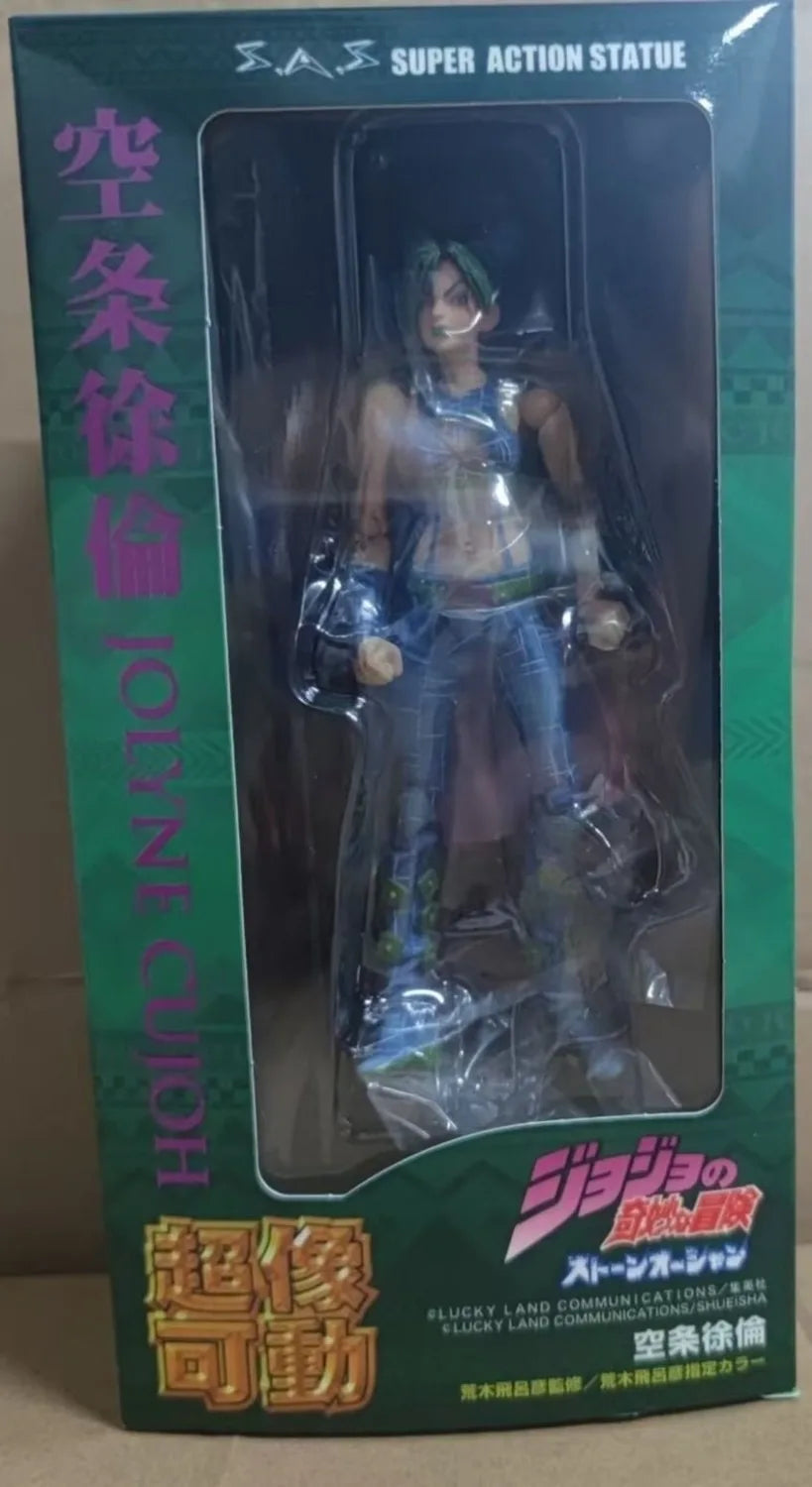 Super action statue 17cm Action Figure jojo bizarre adventure Kujo Jotaro Dio Brando Diavolo Bruno Bucciarati Leone Jolyne Cujoh