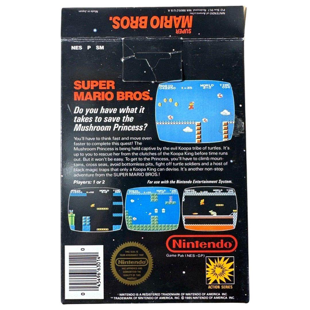 Super Mario Bros [5 Screw] - NES (Rare-First Edition Tabbed Box) - Good