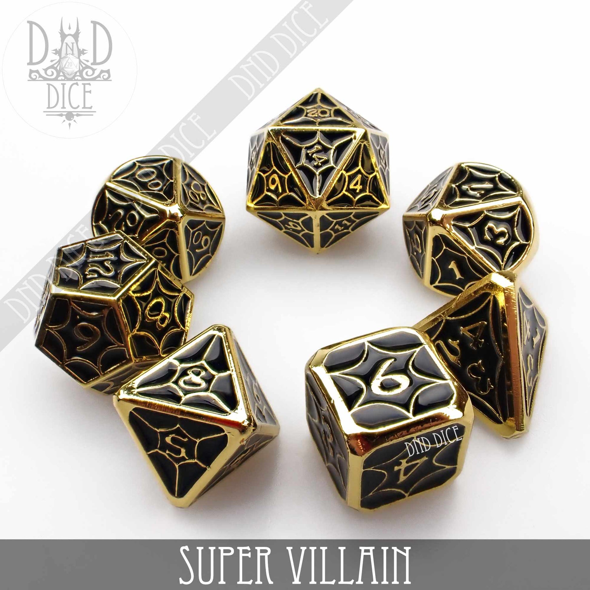 Super Villain Metal Dice Set