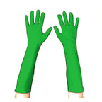Superhero Long Costume Gloves in Assorted Colors - Green
