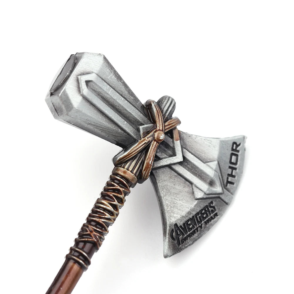 Superhero Thor weapon Storm Axe model Keychain Cosplay Prop Stormbreaker Axe Metal Keyring Bag Pendant Key Accessories