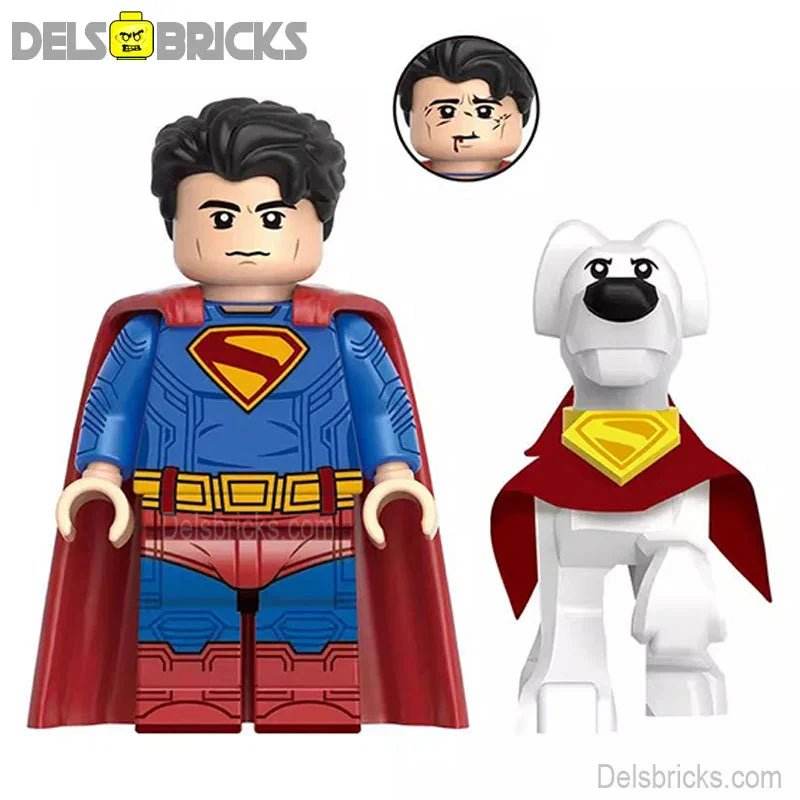 Superman & Krypto NEW Superman Movie 2025 Lego Minifigures Custom Toys - 