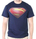 Superman Man of Steel Shield Logo T-shirt - S