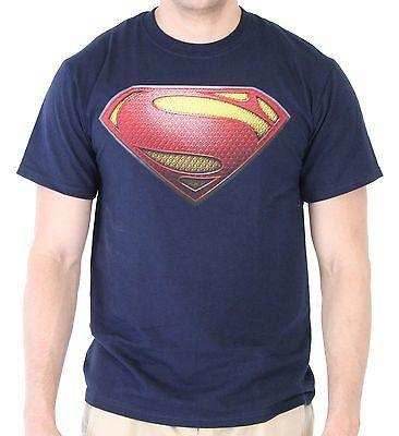 Superman Man of Steel Shield Logo T-shirt - S