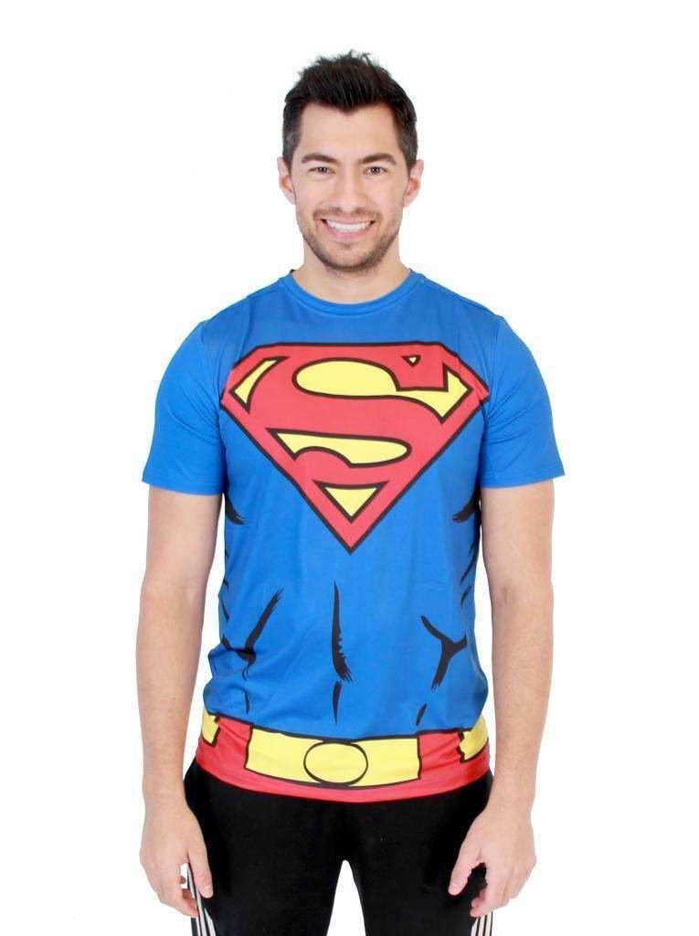 Superman Men's Performance Athletic Costume T-Shirt - S