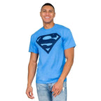 Superman Navy Shield Logo T-shirt - S