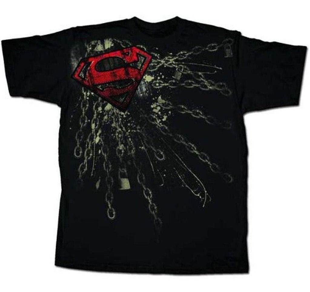 Superman Shackled Chain Logo T-shirt - S