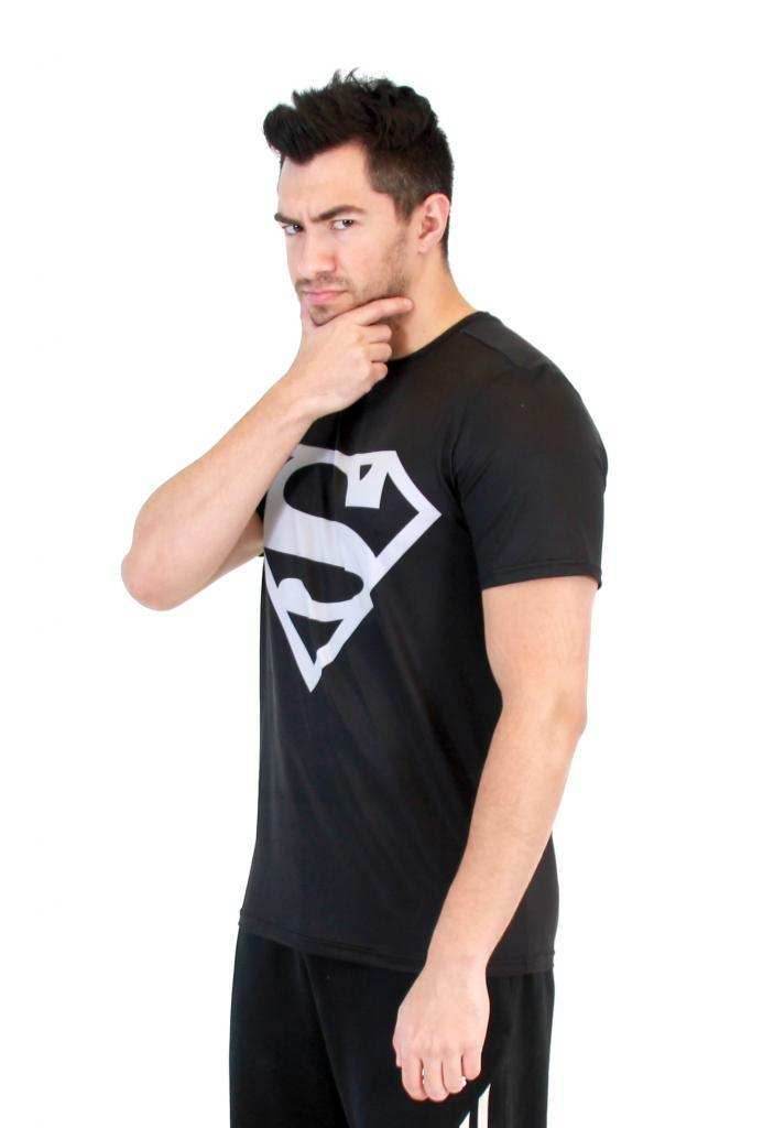 Superman Silver Logo Performance Athletic T-Shirt - S