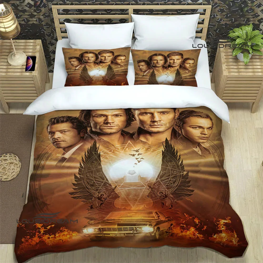 Supernatural join the hunt Bedding Sets exquisite supplies set duvet cover bed comforter set bedding set luxury birthday gift