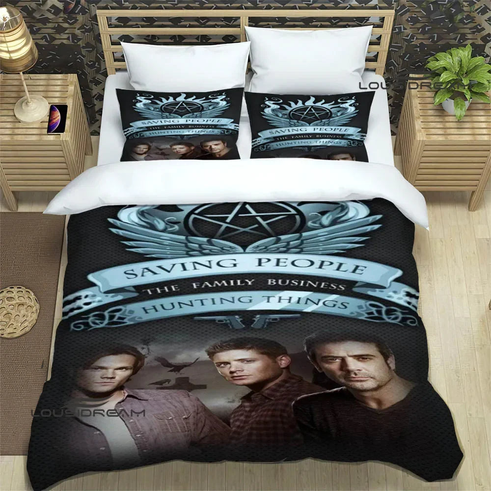 Supernatural join the hunt Bedding Sets exquisite supplies set duvet cover bed comforter set bedding set luxury birthday gift