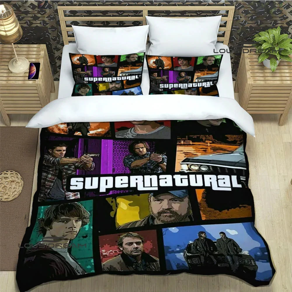 Supernatural join the hunt Bedding Sets exquisite supplies set duvet cover bed comforter set bedding set luxury birthday gift