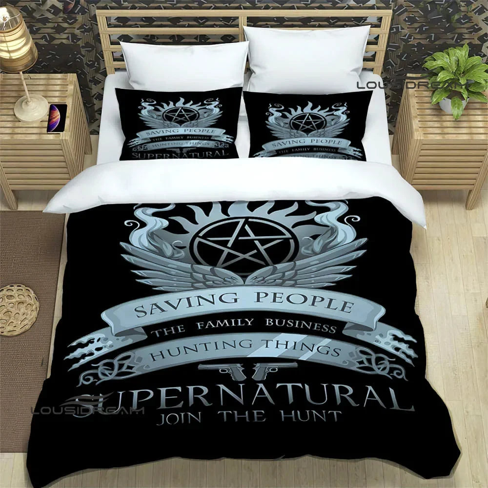 Supernatural join the hunt Bedding Sets exquisite supplies set duvet cover bed comforter set bedding set luxury birthday gift