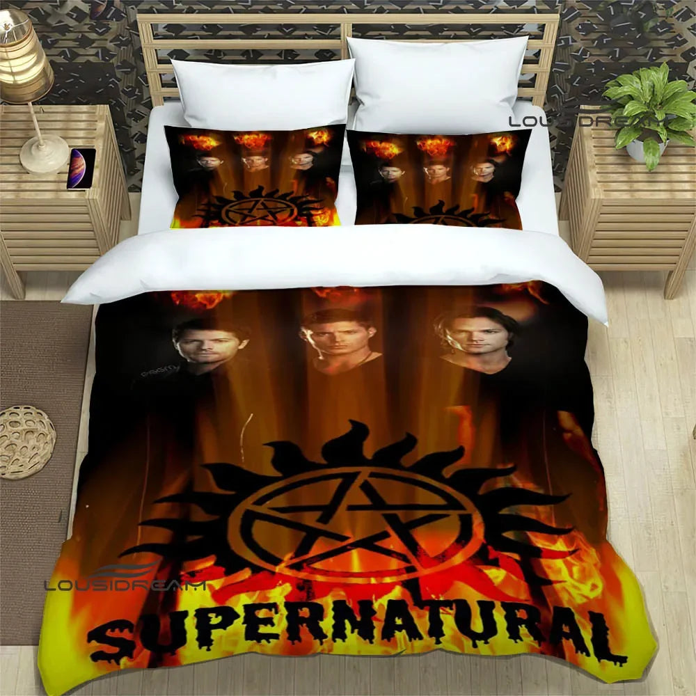 Supernatural join the hunt Bedding Sets exquisite supplies set duvet cover bed comforter set bedding set luxury birthday gift