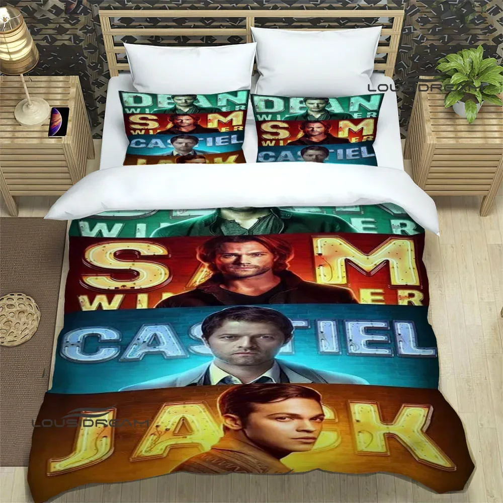 Supernatural join the hunt Bedding Sets exquisite supplies set duvet cover bed comforter set bedding set luxury birthday gift