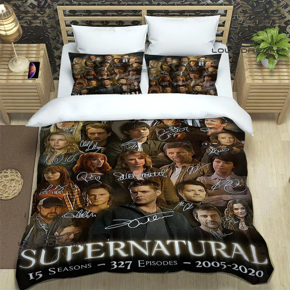 Supernatural join the hunt Bedding Sets exquisite supplies set duvet cover bed comforter set bedding set luxury birthday gift