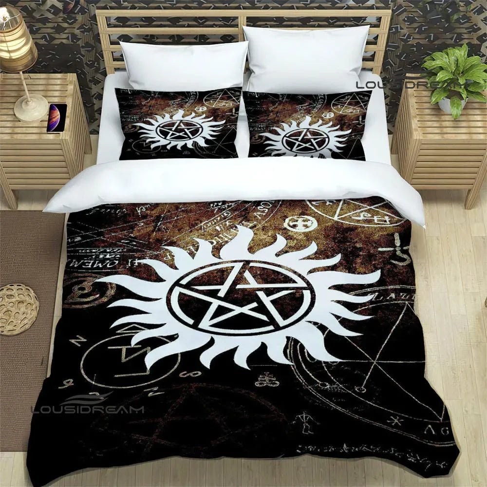 Supernatural join the hunt Bedding Sets exquisite supplies set duvet cover bed comforter set bedding set luxury birthday gift