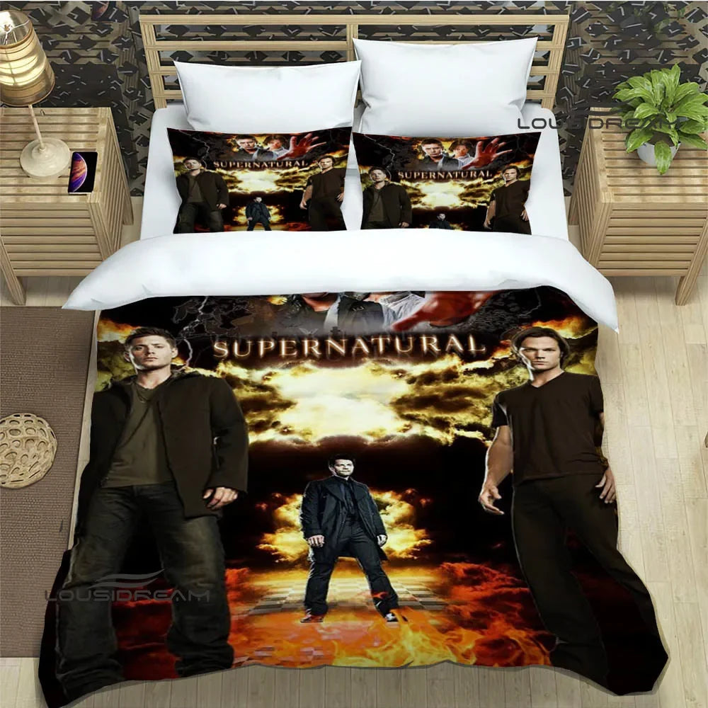 Supernatural join the hunt Bedding Sets exquisite supplies set duvet cover bed comforter set bedding set luxury birthday gift