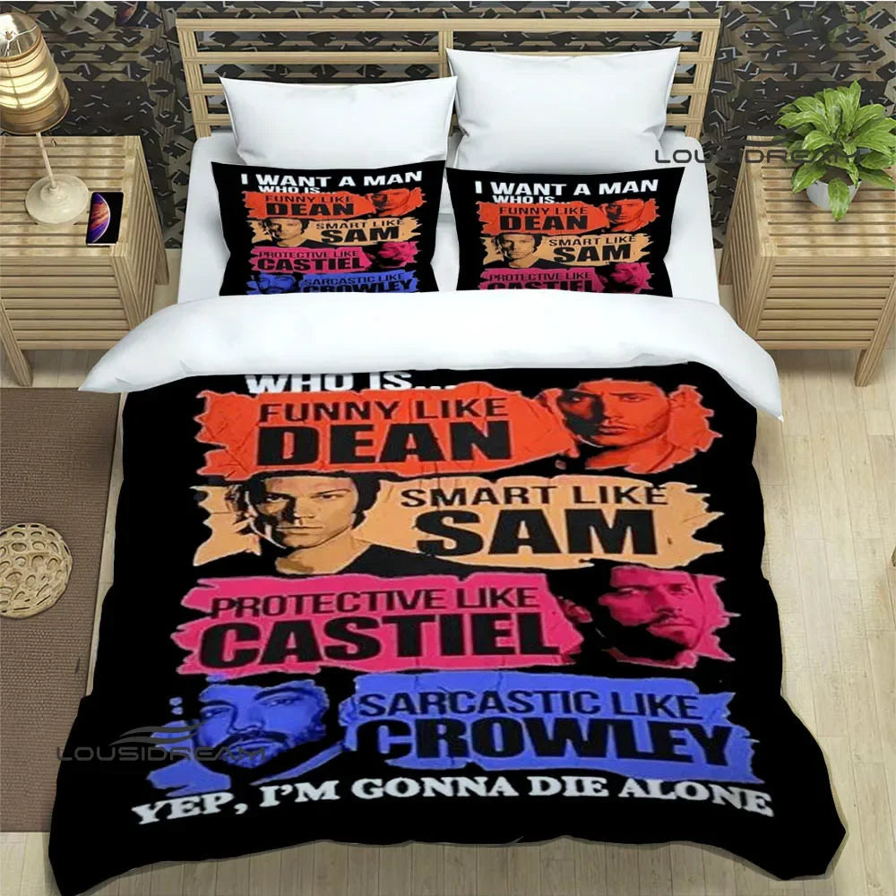 Supernatural join the hunt Bedding Sets exquisite supplies set duvet cover bed comforter set bedding set luxury birthday gift