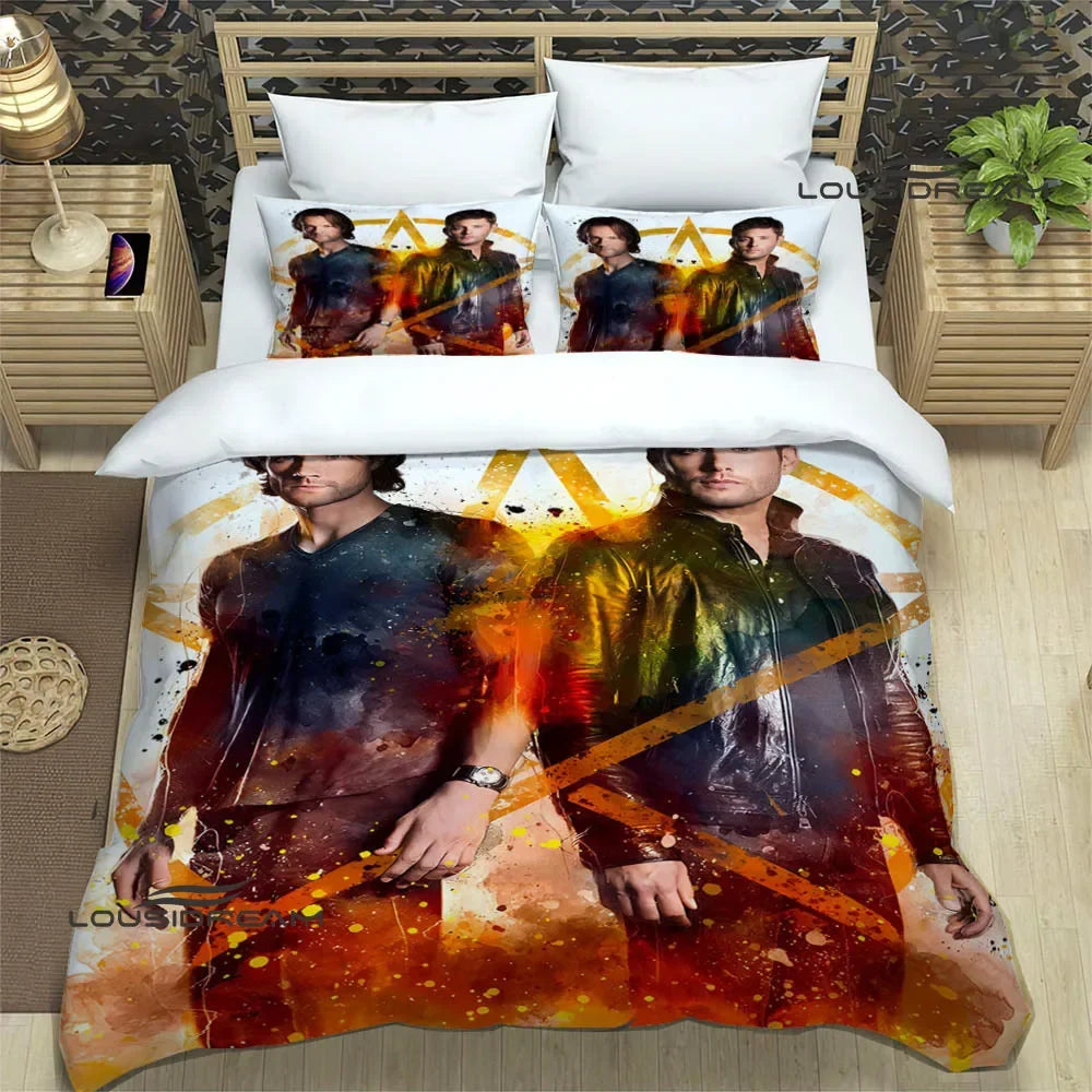 Supernatural join the hunt Bedding Sets exquisite supplies set duvet cover bed comforter set bedding set luxury birthday gift