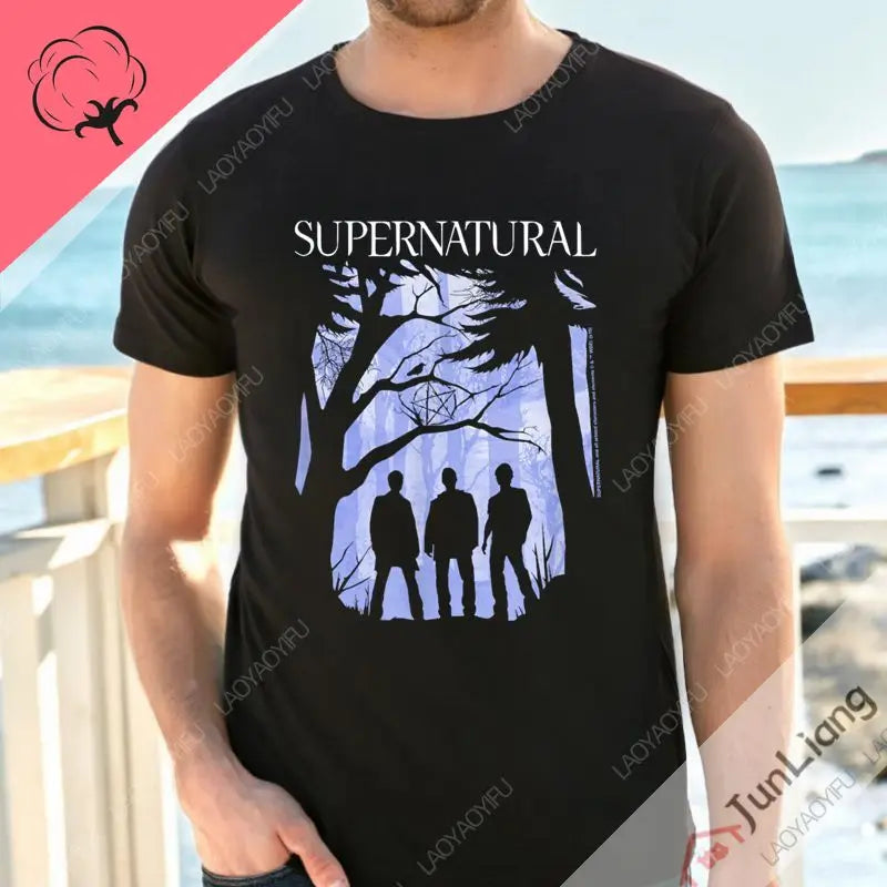 "Supernatural" Series T-shirt "My Wayward Son" Series T-shirt XS-4XL Size Shirt Summer Oversized Short-sleeved Top