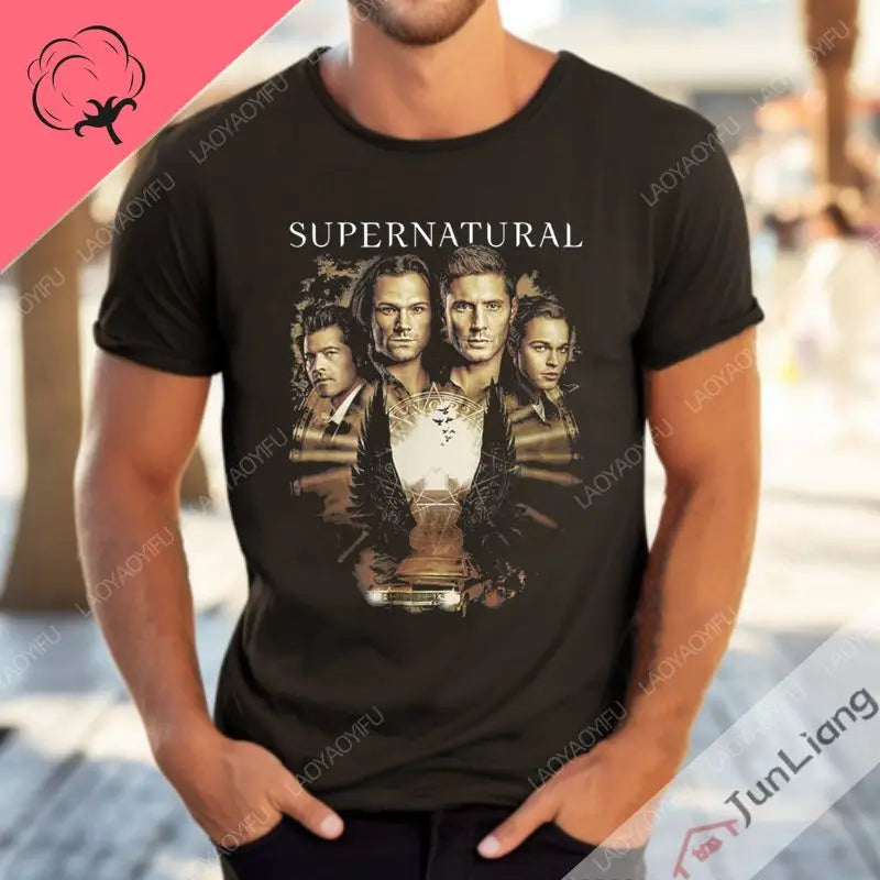 "Supernatural" Series T-shirt "My Wayward Son" Series T-shirt XS-4XL Size Shirt Summer Oversized Short-sleeved Top