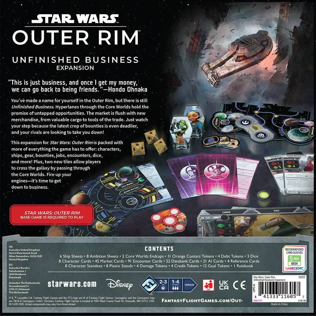 Star Wars: Outer Rim - Unfinished Business Expansion - 