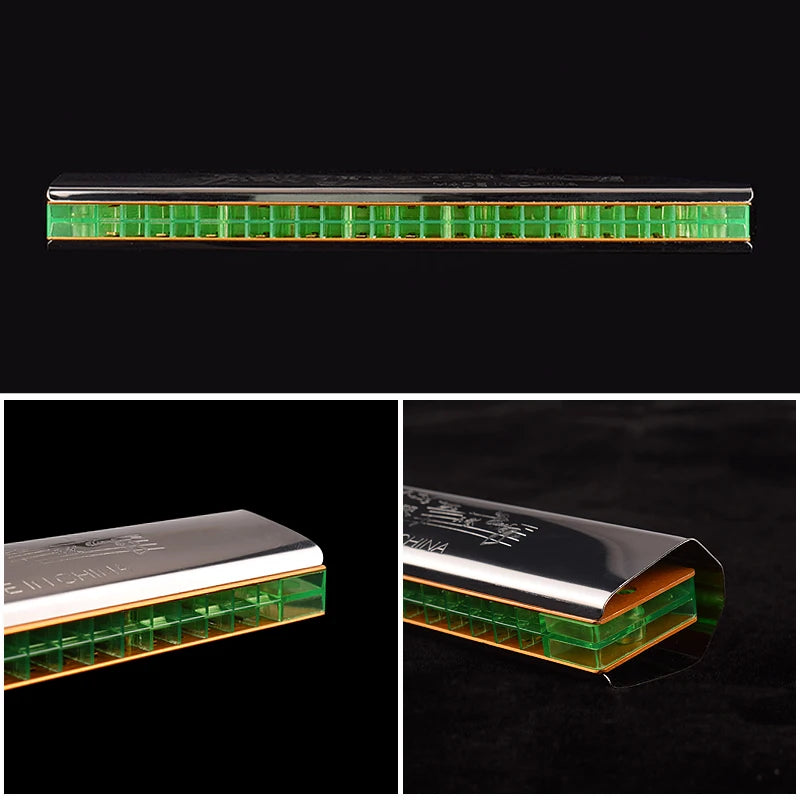 Swan Echoing Harmonica 24 Holes C Key Aluminum Board Stainless Steel Cover Board Harmonica In Paper Box Musical Harps