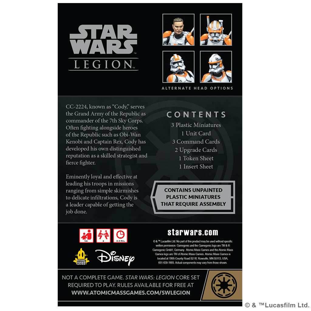 Star Wars: Legion - Clone Commander Cody Commander Expansion - 
