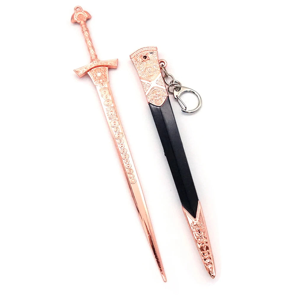 Sword Banished Knight's Greatsword, Royal Army Greatsword and Miquellan Knight's Key Chain Game Keychain Men Accessories