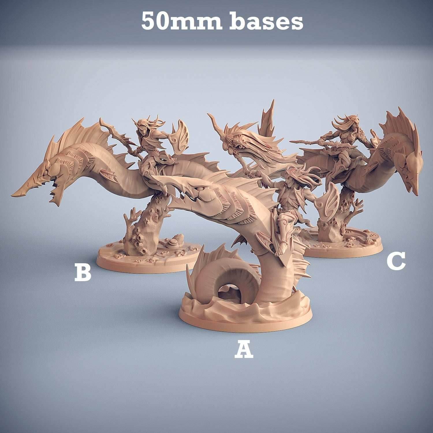 Sword Eel Riders (Merfolk Cavalry Units) - A