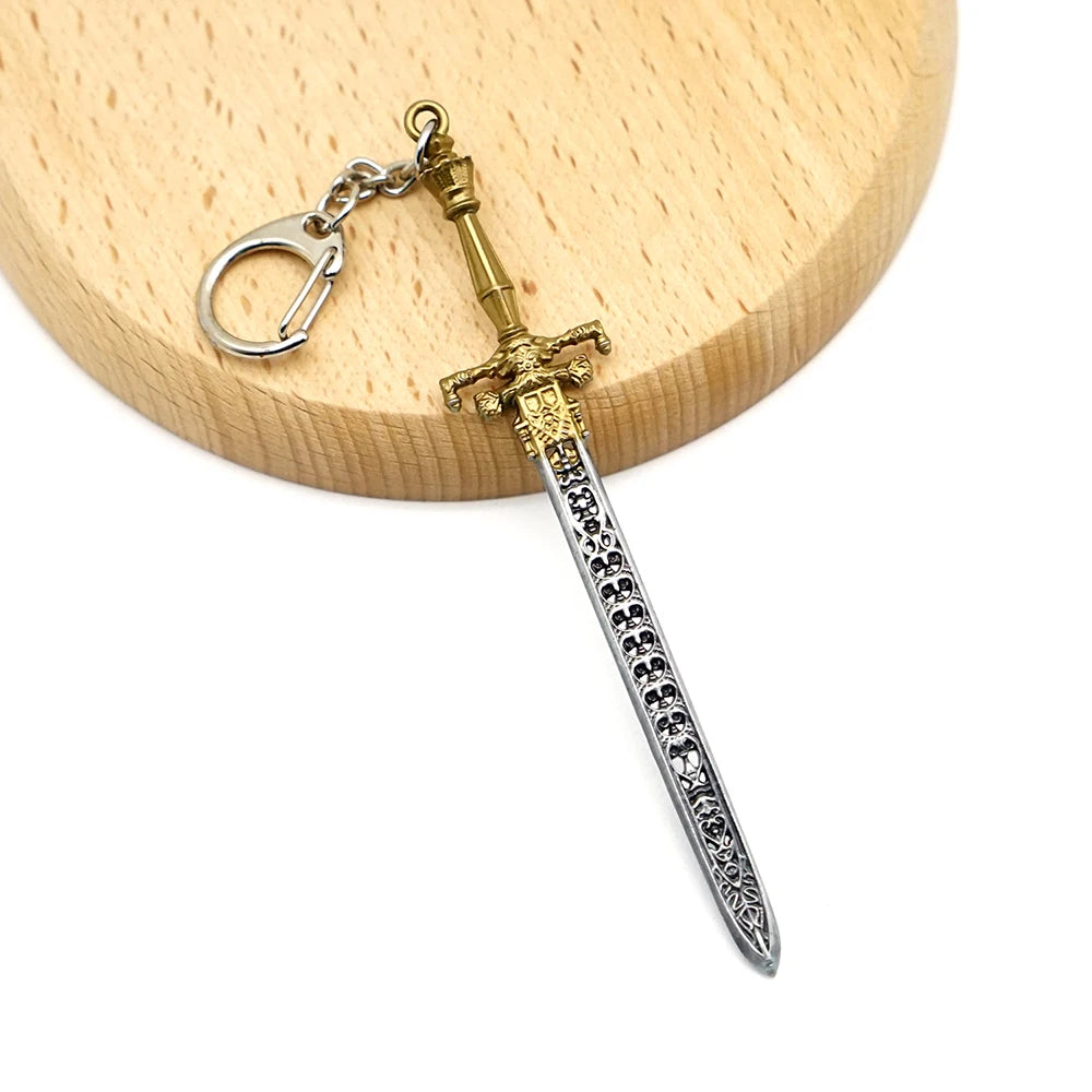 Sword of Night and Flame Keychain DARK SOULS Key Chain Keyring Keychains for Men Game Accessories Key Ring Pendant llaveros