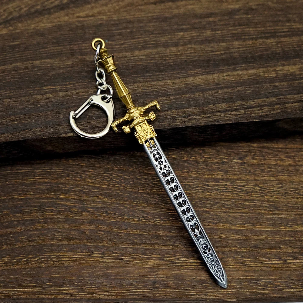 Sword of Night and Flame Keychain DARK SOULS Key Chain Keyring Keychains for Men Game Accessories Key Ring Pendant llaveros