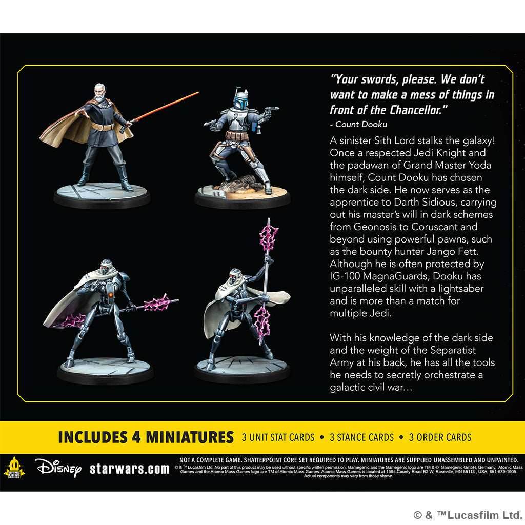 Star Wars Shatterpoint: Twice the Pride - Count Dooku Squad Pack - 