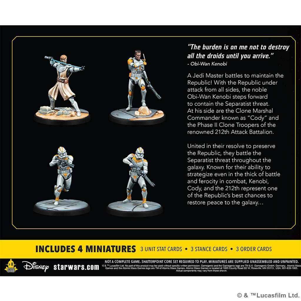 Star Wars Shatterpoint: Hello There - General Obi-Wan Kenobi Squad Pack - 