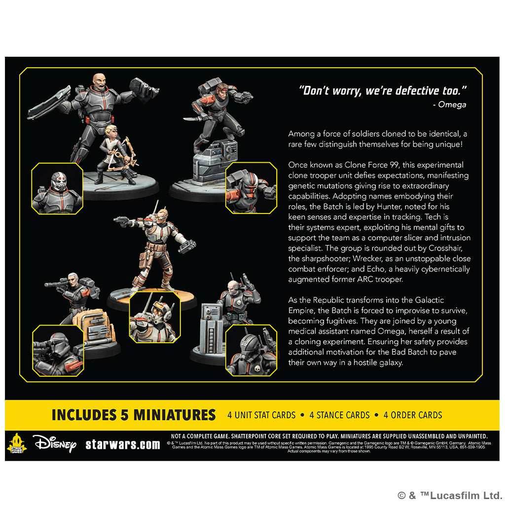 Star Wars Shatterpoint: Clone Force 99 Squad Pack - 