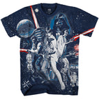 Star Wars War Of Wars Vintage Poster Allover Print Adult T-Shirt - S
