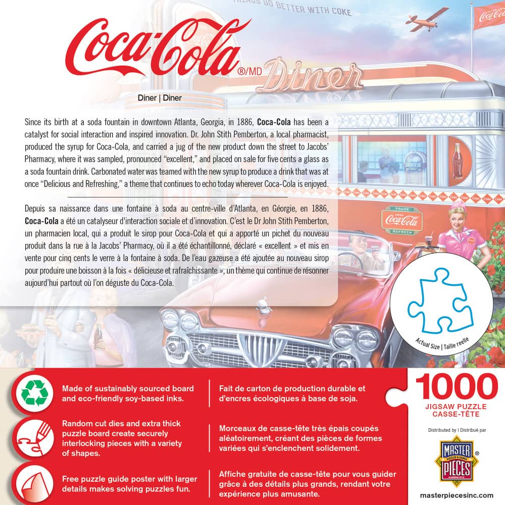 Coca-Cola - Diner 1000 Piece Jigsaw Puzzle