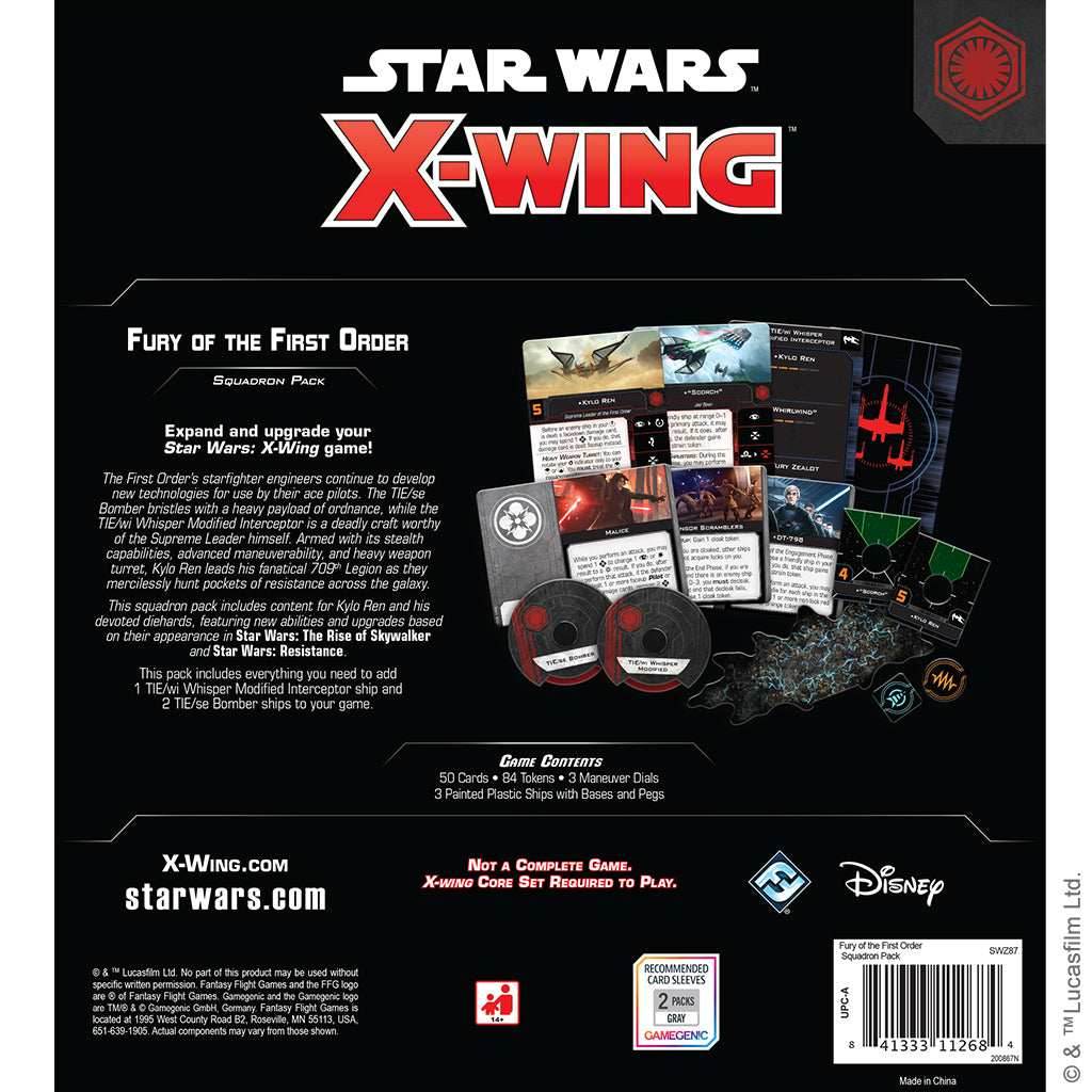 Star Wars: X-Wing 2nd Edition - Fury of the First Order Squadron Pack - 