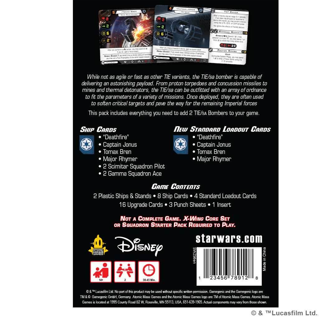 Star Wars: X-Wing 2nd Edition - TIE/sa Bomber - 