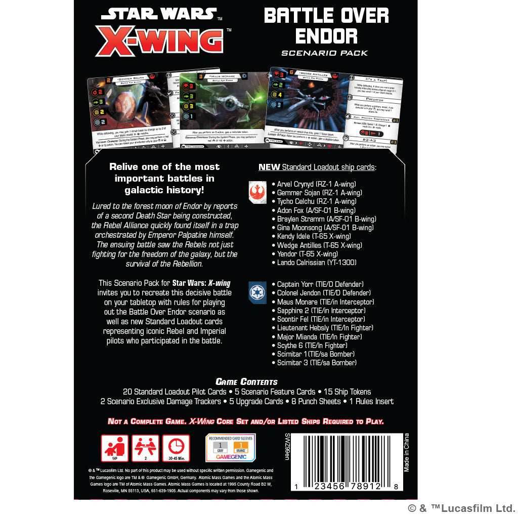 Star Wars X-Wing: Battle Over Endor Scenario Pack - 