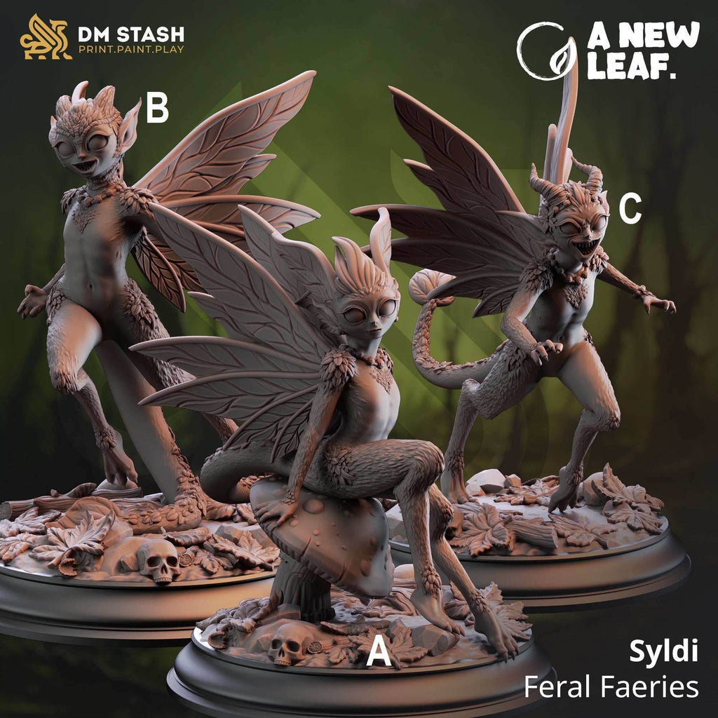 Syldi, Feral Faeries - 32mm Scale / A - Seated