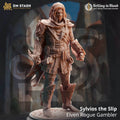 Sylvios the Slip (Male Elf Rogue Gambler) - 32mm Scale