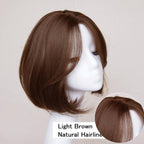 Synthetic Wigs Short Wavy Womens Wig Natural Part Side Hair Black Brown Wigs For Women Heat Resistant Daily Wigs For Black Women Cosplay Wigs For Women Gifts for Girlfriends