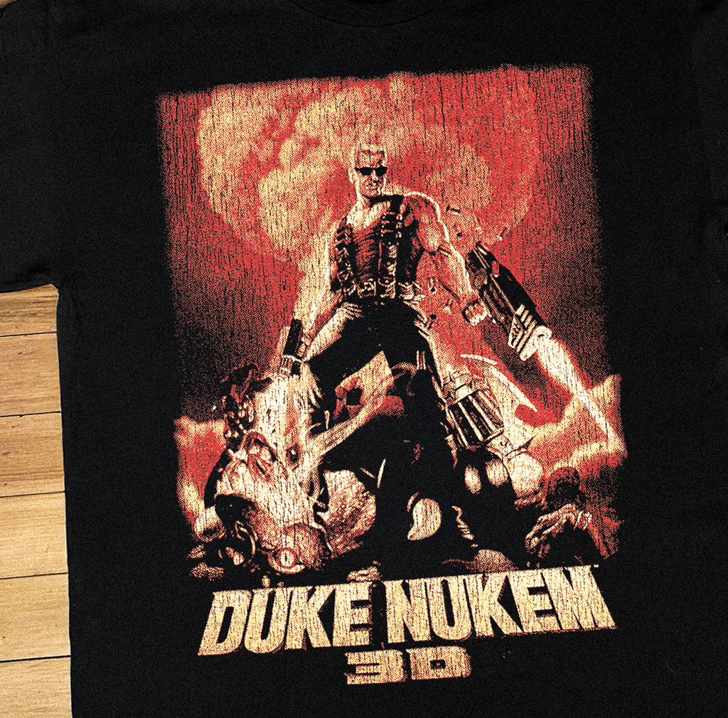 96 Duke Nukem 3D Ps1 Black T-Shirt