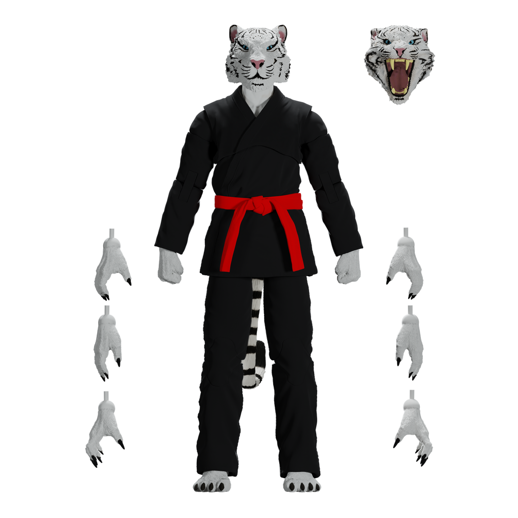 Jiu Jitsu Combat Creatures Taj the White Tiger Action Figure