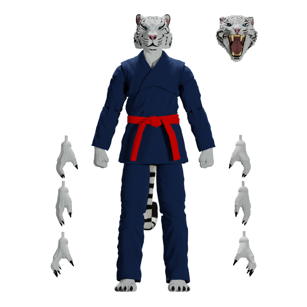 Jiu Jitsu Combat Creatures Taj the White Tiger Action Figure