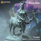 Tanagor, Sentinel of the Woods (Female Dryad Centaur) - 32mm Scale