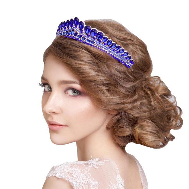Teardrop Cluster Detailed Princess Tiara