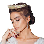Teardrop Cluster Detailed Princess Tiara