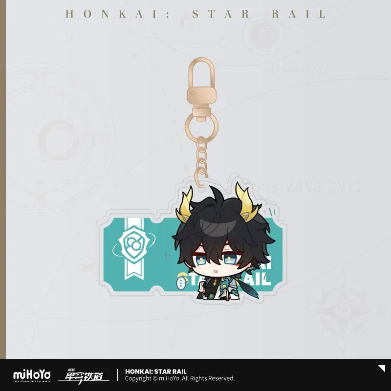Pom-Pom Exhibition Series Acrylic Keychain Honkai: Star Rail